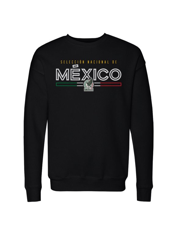 Men's 500 Level Black Mexico National Team Inline Pullover Sweatshirt