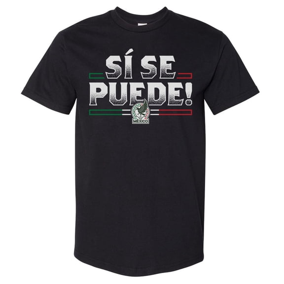 Men's 500 Level Black Mexico National Team Si Se Puede Heavyweight T-Shirt