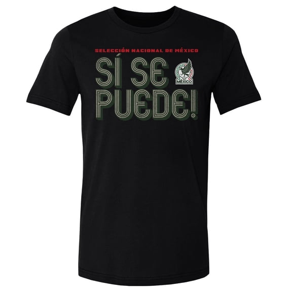 Men's 500 Level Black Mexico National Team Si Se Puede Inline Bold T-Shirt