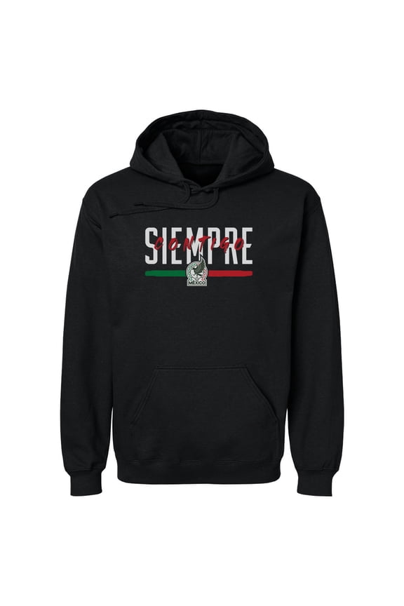 Men's 500 Level Black Mexico National Team Siempre Contigo Pullover Hoodie