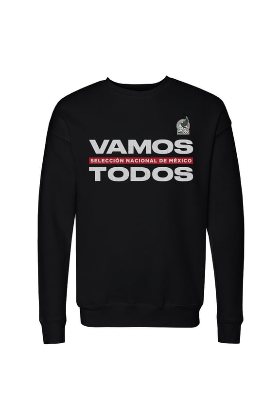 Men's 500 Level Black Mexico National Team Vamos Todos Crewneck Sweatshirt