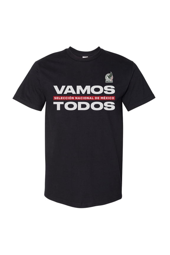 Men's 500 Level Black Mexico National Team Vamos Todos Heavyweight T-Shirt
