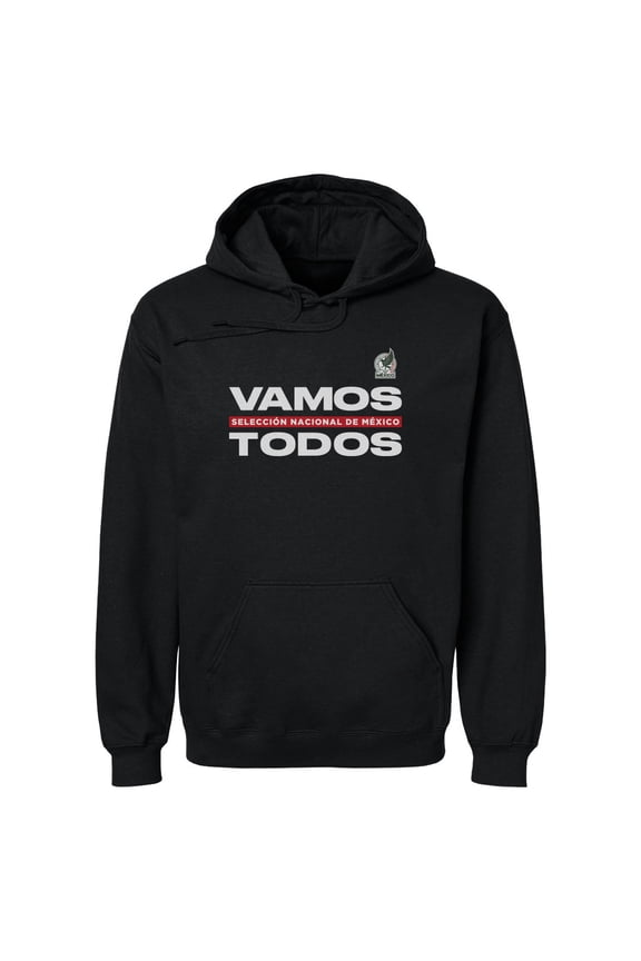 Men's 500 Level Black Mexico National Team Vamos Todos Pullover Hoodie