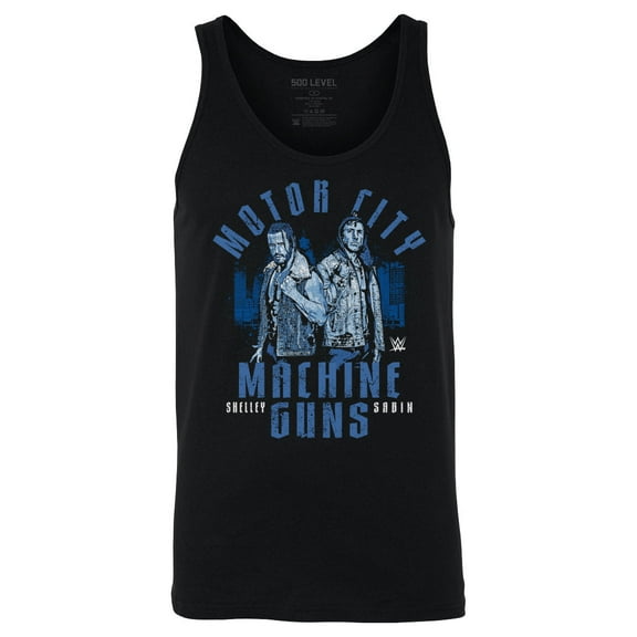 Men's 500 Level Black Motor City Machine Guns Duo Tank Top