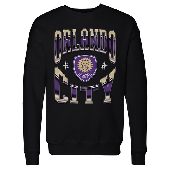 Men's 500 Level Black Orlando City SC Crewneck Pullover Sweatshirt