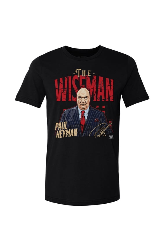 Men's 500 Level Black Paul Heyman Pose T-Shirt