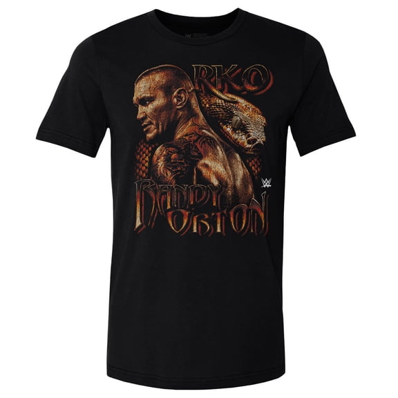Men's 500 Level Black Randy Orton Grunge T-Shirt