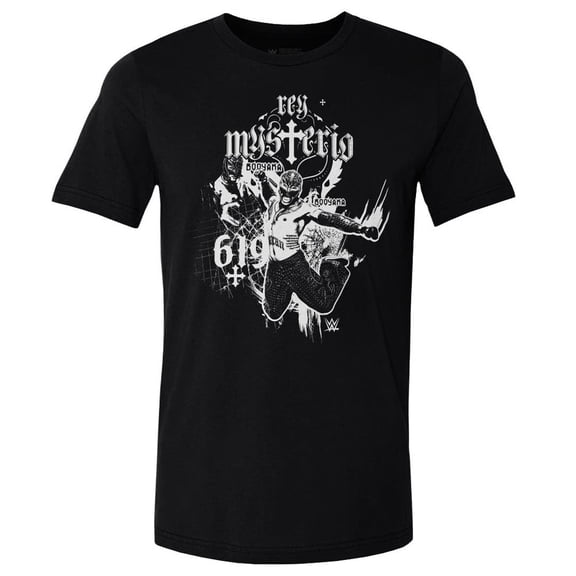 Men's 500 Level Black Rey Mysterio Mono T-Shirt