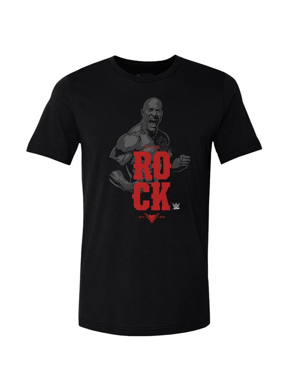 Men's 500 Level Black The Rock Vector T-Shirt