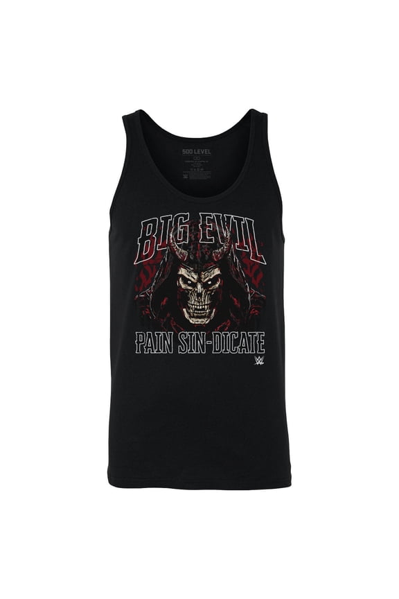Men's 500 Level Black The Undertaker Big Evil Pain Sin-Dicate Tank Top