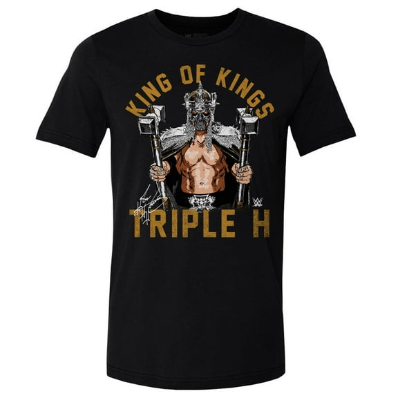 Men's 500 Level  Black Triple H King Of Kings T-Shirt