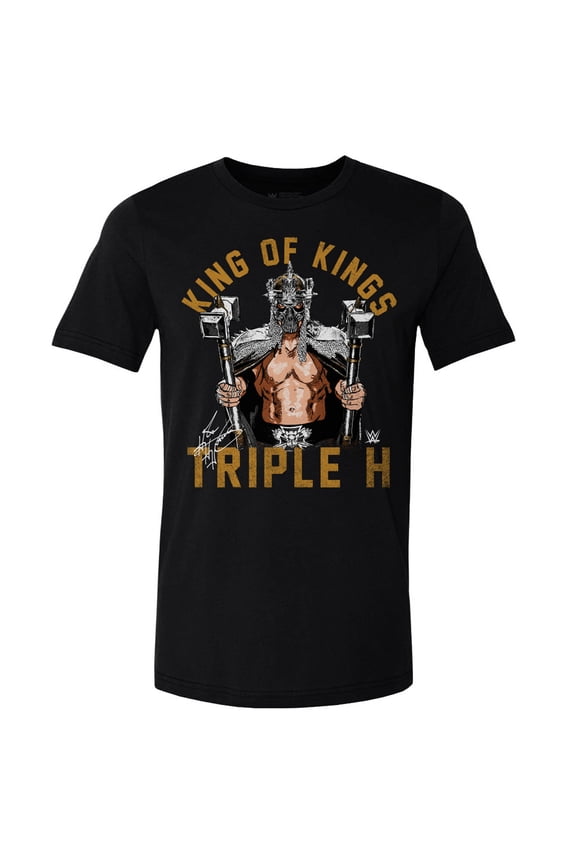 Men's 500 Level Black Triple H King Of Kings T-Shirt