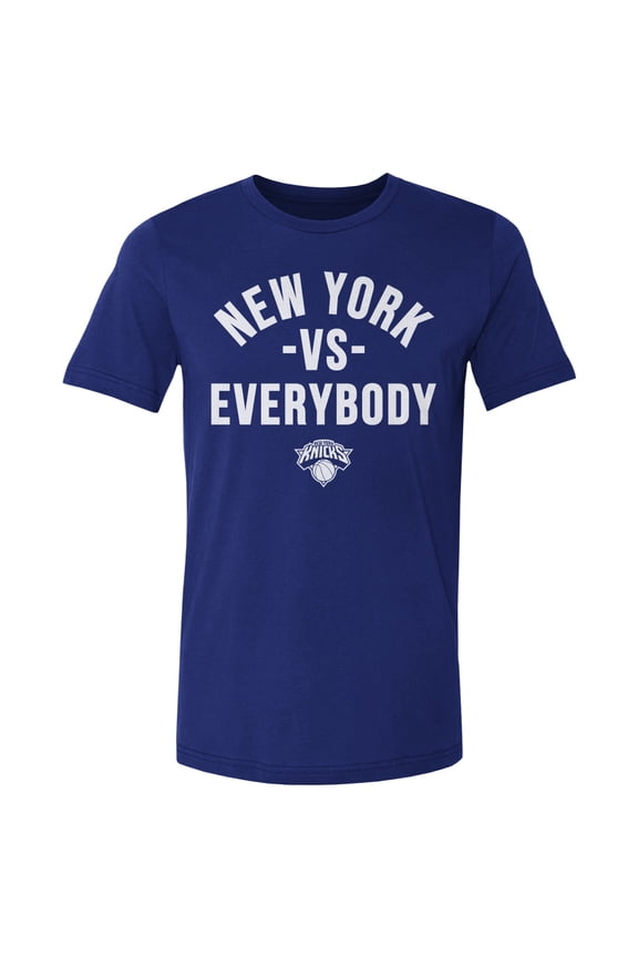 Men's 500 Level Blue New York Knicks vs. Everybody T-Shirt