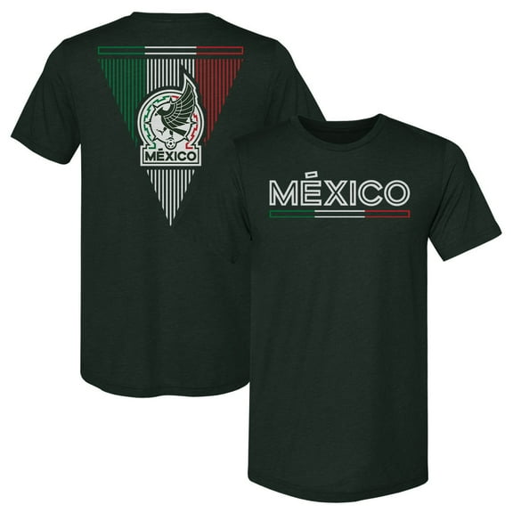 Men's 500 Level Dark Green Mexico National Team Inline Premium Tri-Blend T-Shirt