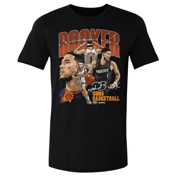 Men's 500 Level Devin Booker Black Phoenix Suns Collage T-Shirt