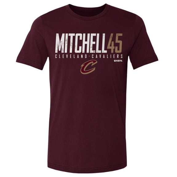Men's 500 Level Donovan Mitchell Wine Cleveland Cavaliers Elite T-Shirt
