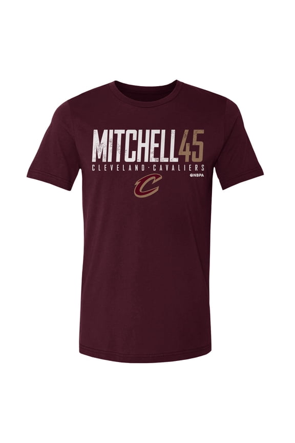 Men's 500 Level Donovan Mitchell Wine Cleveland Cavaliers Elite T-Shirt