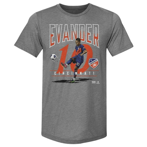 Men's 500 Level Evander Gray FC Cincinnati Feature Premium Tri-Blend T-Shirt