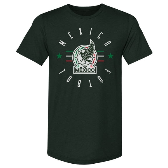 Men's 500 Level Forest Green Mexico National Team Futbol Premium Tri-Blend T-Shirt