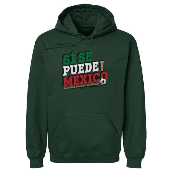 Men's 500 Level Forest Green Mexico National Team Si Se Puede Pullover Hoodie