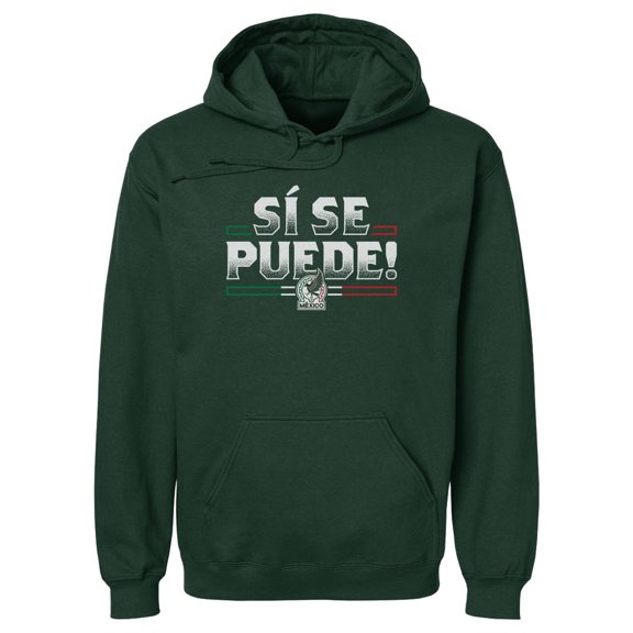 Men's 500 Level Forest Green Mexico National Team Si Se Puede Pullover Hoodie