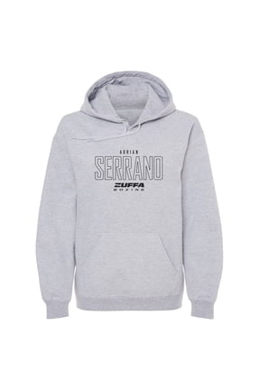 Men's 500 Level Gray Adrian Serrano Zuffa Boxing Hoodie