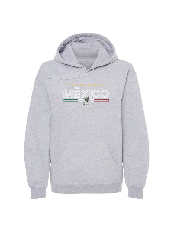 Men's 500 Level Gray Mexico National Team Inline Pullover Hoodie
