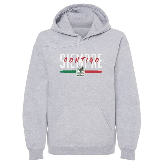 Men's 500 Level Gray Mexico National Team Siempre Contigo Pullover Hoodie