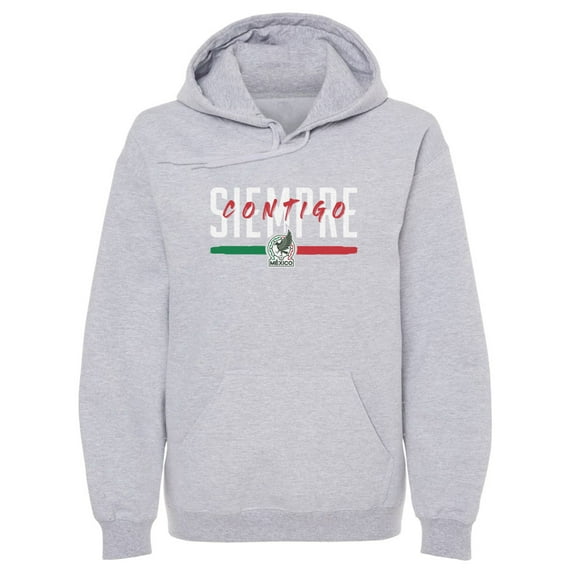 Men's 500 Level Gray Mexico National Team Siempre Contigo Pullover Hoodie