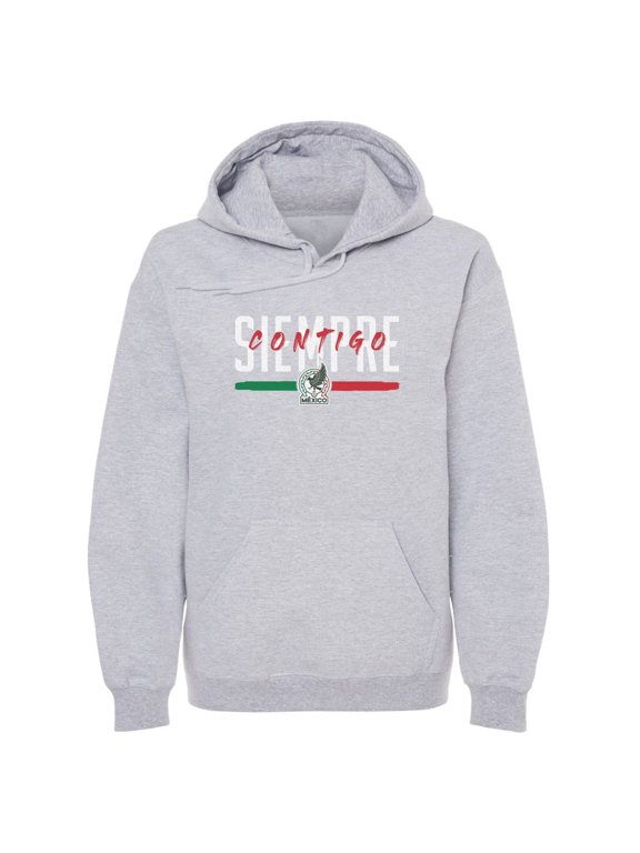 Men's 500 Level Gray Mexico National Team Siempre Contigo Pullover Hoodie