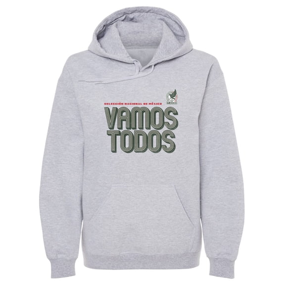 Men's 500 Level Gray Mexico National Team Vamos Todos Inline Bold Pullover Hoodie