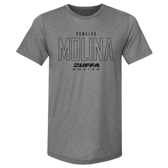 Men's 500 Level Gray Oswaldo Molina Zuffa Boxing Premium Tri-Blend T-Shirt
