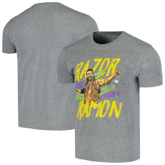 Men's 500 Level  Gray Razor Ramon Bad Guy Tri-Blend T-Shirt