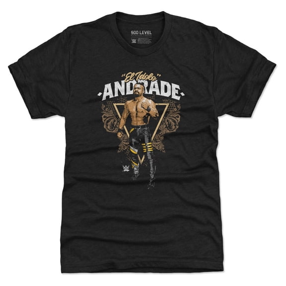 Men's 500 Level Heather Black Andrade El Idolo Pose Tri-Blend T-Shirt