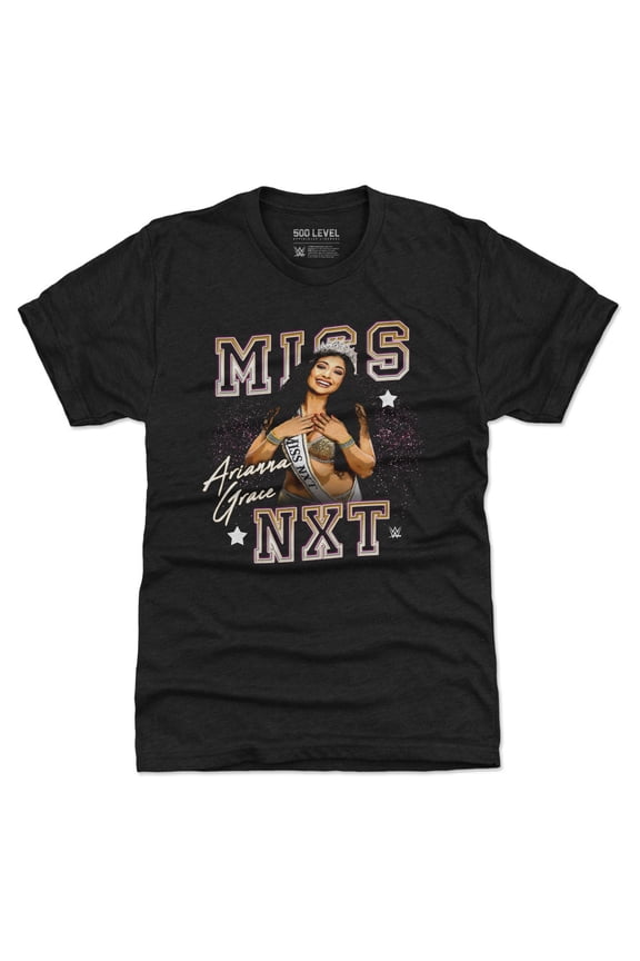 Men's-500 Level  Heather Black Arianna Grace Miss NXT Premium Tri-Blend T-Shirt