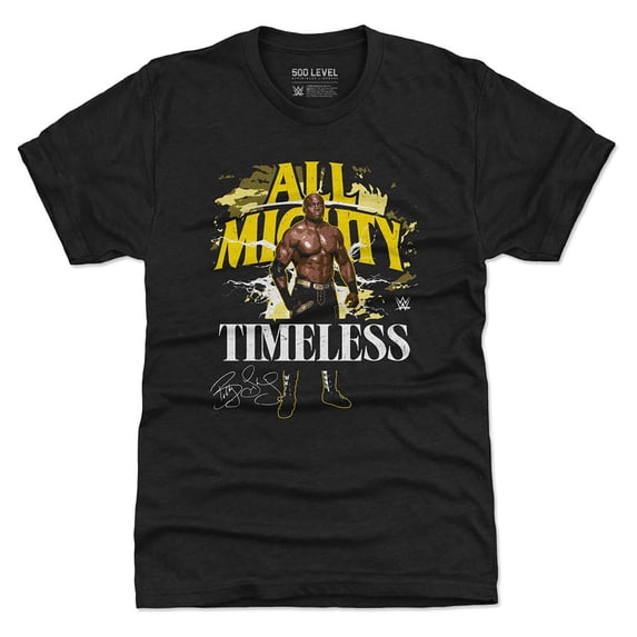 Men's 500 Level Heather Black Bobby Lashley All Mighty Timeless Pose Premium T-Shirt