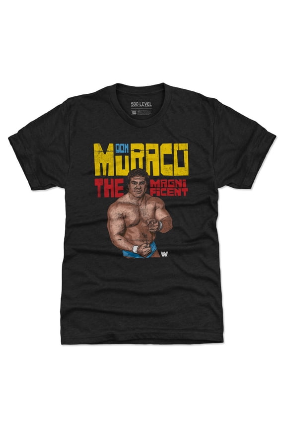 Men's-500 Level  Heather Black Don Muraco Premium Tri-Blend T-Shirt