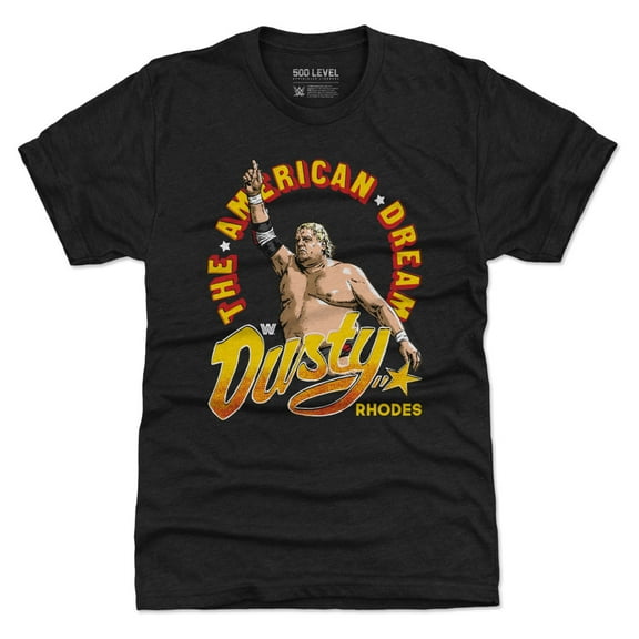 Men's 500 Level Heather Black Dusty Rhodes The American Dream Premium T-Shirt