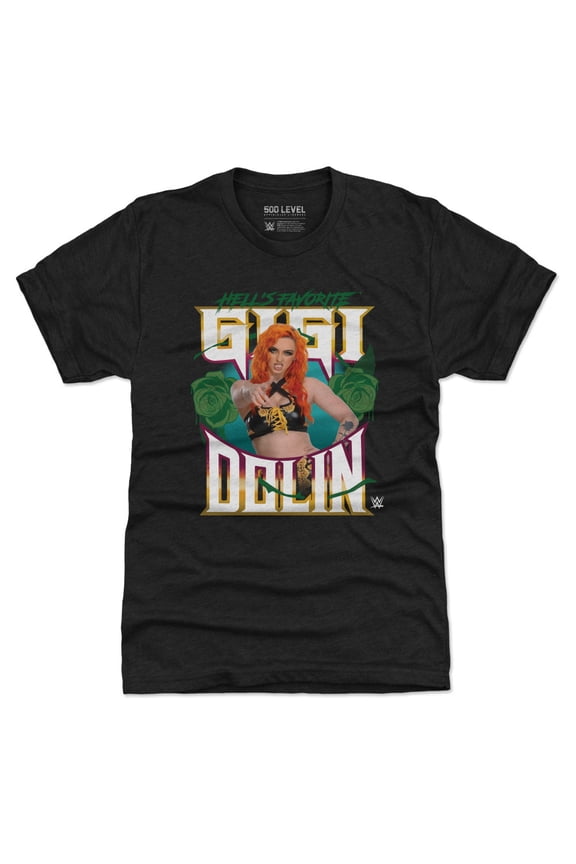 Men's 500 Level Heather Black Gigi Dolin Hell's Favorite Tri-Blend T-Shirt