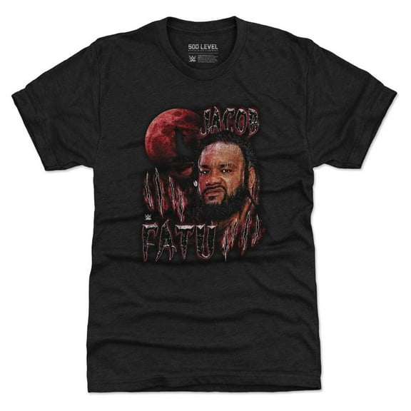 Men's 500 Level Heather Black Jacob Fatu Gritty Tri-Blend T-Shirt