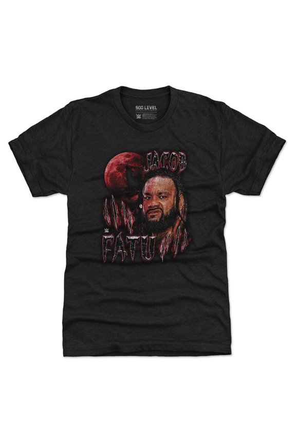 Men's 500 Level Heather Black Jacob Fatu Gritty Tri-Blend T-Shirt