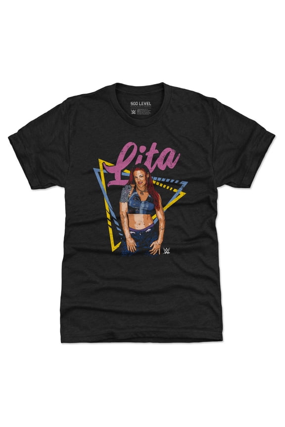 Men's-500 Level  Heather Black Lita Premium Tri-Blend T-Shirt
