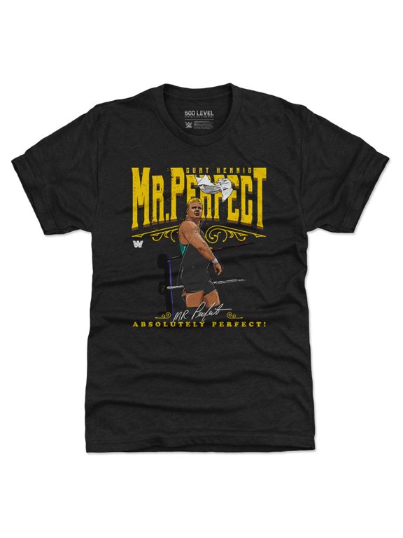 Men's 500 Level Heather Black Mr. Perfect Absolutely Perfect Tri-Blend T-Shirt