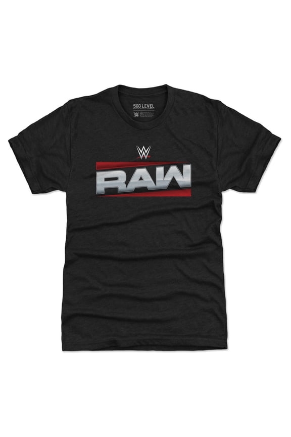 Men's 500 Level Heather Black RAW Logo Tri-Blend T-Shirt
