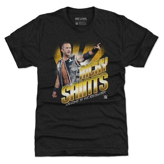 Men's 500 Level Heather Black Ricky Saints Flash Tri-Blend T-Shirt