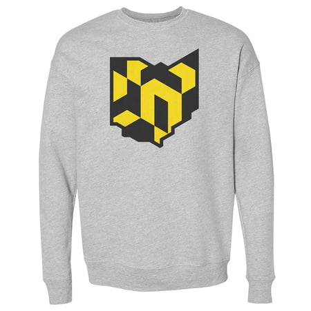 Men's 500 Level Heather Gray Columbus Crew State Outline Pullover Sweatshirt