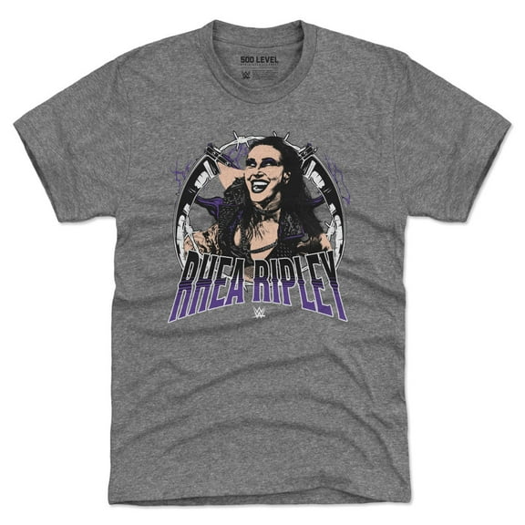 Men's 500 Level Heather Gray Rhea Ripley Posterize Tri-Blend T-Shirt