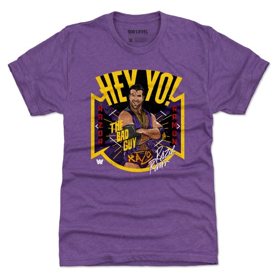 Men's 500 Level Heather Purple Razor Ramon Hey Yo Premium Tri-Blend T-Shirt