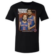 Mens 500 Level Jalen Brunson, Karl-Anthony Towns Black New York Knicks Stepbrothers T-Shirt