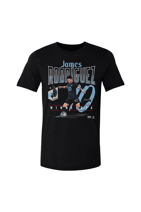 Men's 500 Level James Rodriguez Black Minnesota United FC Feature T-Shirt